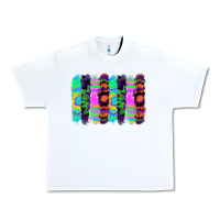 White tie dye brushstrokes Urban Heavy Tee - RanaPortraitStore