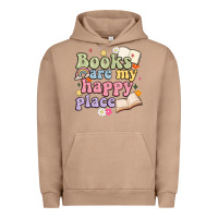 Pigment Burro books are my happy place Urban Hoodie - MaliasSmallBusiness
