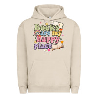 Pigment French Oak books are my happy place Urban Hoodie - MaliasSmallBusiness