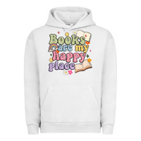Pigment Lunar Rock books are my happy place Urban Hoodie - MaliasSmallBusiness