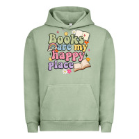 Pigment Oil Green books are my happy place Urban Hoodie - MaliasSmallBusiness