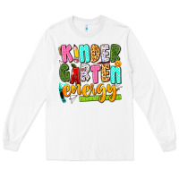 White kindergarten energy Long Sleeve Tee - texasbilliewilder