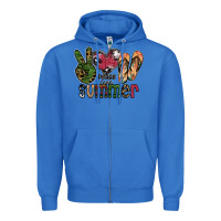 True Royal peace love summer Zipper Hoodie - SublimationCraftShop