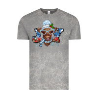 Cloud Rock Christmas snow cow joy Vintage Tee - BarkalooDesign