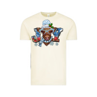 Christmas Snow Cow Joy Vintage Tee | Teevron