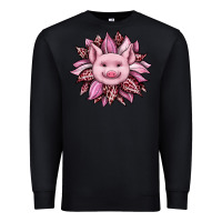Black sunflower leopard Premium Sweatshirt - JahusDesignShop