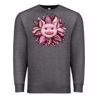 Charcoal Heather sunflower leopard Premium Sweatshirt - JahusDesignShop