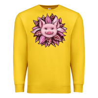 Lemon sunflower leopard Premium Sweatshirt - JahusDesignShop