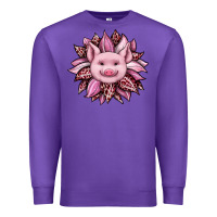 Purple sunflower leopard Premium Sweatshirt - JahusDesignShop