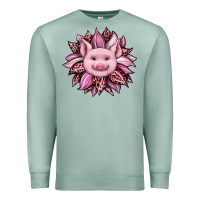 Seafoam sunflower leopard Premium Sweatshirt - JahusDesignShop