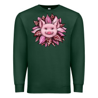 Sports Green sunflower leopard Premium Sweatshirt - JahusDesignShop
