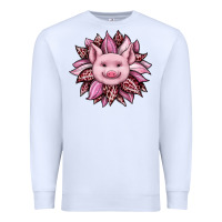 White sunflower leopard Premium Sweatshirt - JahusDesignShop