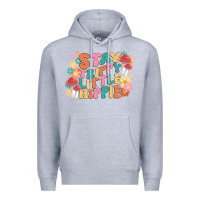 Heather Grey stay trippy little hippie Premium Hoodie - MaliasSmallBusiness