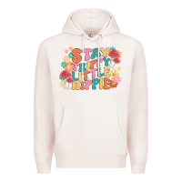 Pale Pink stay trippy little hippie Premium Hoodie - MaliasSmallBusiness