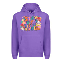Purple stay trippy little hippie Premium Hoodie - MaliasSmallBusiness