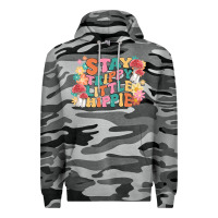 Slate Camo stay trippy little hippie Premium Hoodie - MaliasSmallBusiness
