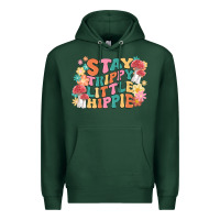 Sports Green stay trippy little hippie Premium Hoodie - MaliasSmallBusiness