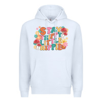 White stay trippy little hippie Premium Hoodie - MaliasSmallBusiness