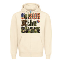 Sandshell Honor the brave 4th of july Zipper Hoodie - CowGirlArtShop