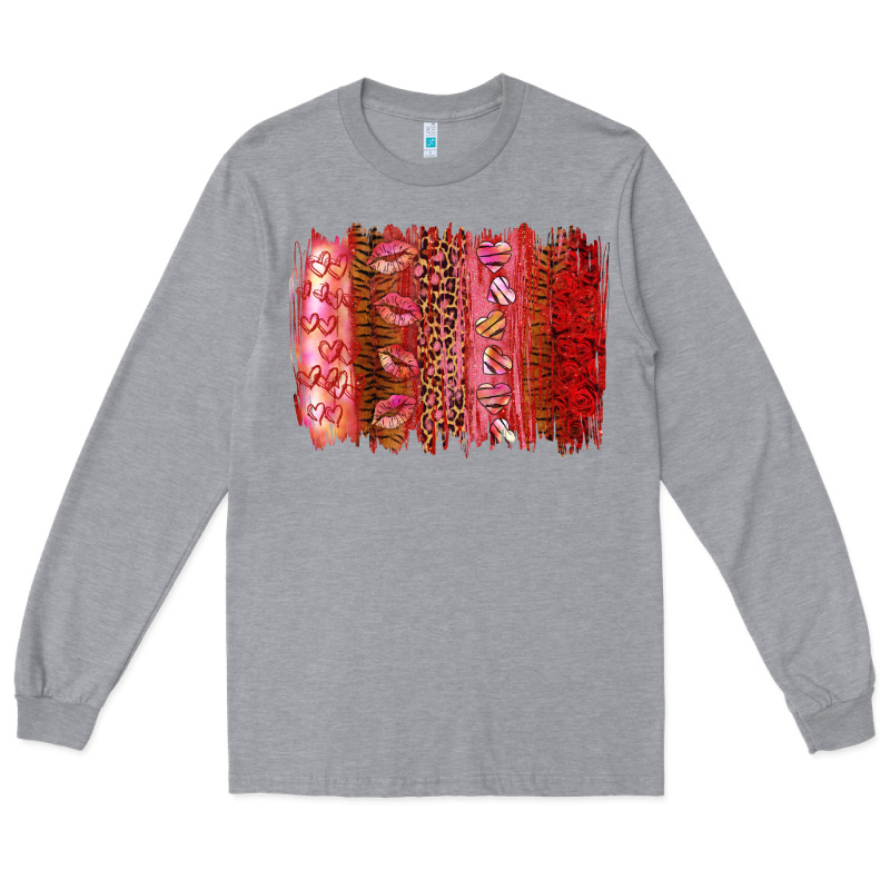Valentine's Day Brushstroke Long Sleeve Tee by RanaPortraitStore | Teevron