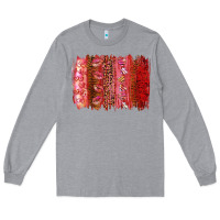 Heather Grey valentine's day brushstroke Long Sleeve Tee - RanaPortraitStore