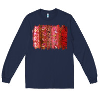 Navy valentine's day brushstroke Long Sleeve Tee - RanaPortraitStore