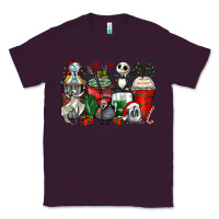 Plum Christmas cartoon characters coffee cups Classic Tee - Zillion Design Studio