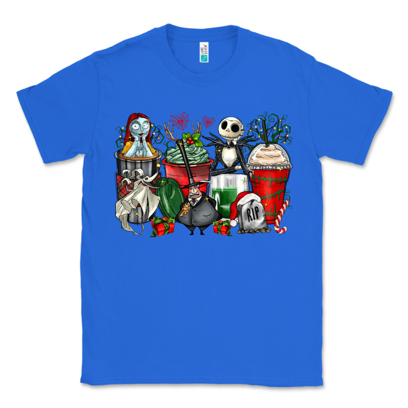 Christmas Cartoon Characters Coffee Cups Classic Tee by Zillion Design Studio | Teevron