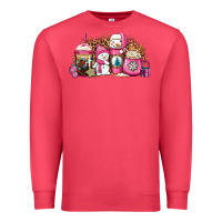 Cardinal pink Christmas winter snowman coffee Premium Sweatshirt - Jasminsmagicworld