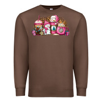 Chestnut pink Christmas winter snowman coffee Premium Sweatshirt - Jasminsmagicworld