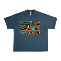 Midnight Navy western background Urban Heavy Tee - RanaPortraitStore