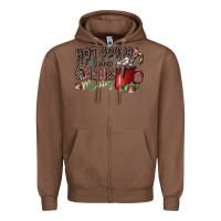 Chestnut hot cocoa and christmas movies Zipper Hoodie - CowhideDigitalArt