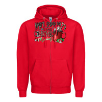 Red hot cocoa and christmas movies Zipper Hoodie - CowhideDigitalArt