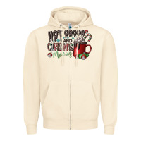 Sandshell hot cocoa and christmas movies Zipper Hoodie - CowhideDigitalArt