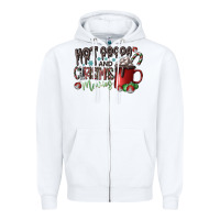 White hot cocoa and christmas movies Zipper Hoodie - CowhideDigitalArt