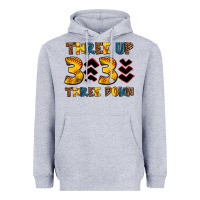 Heather Grey three up three down softball Heavyweight Hoodie - AdoDesignShop