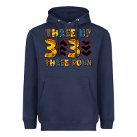 Navy three up three down softball Heavyweight Hoodie - AdoDesignShop