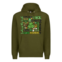 Army Green st. patricks day Premium Hoodie - MaliasSmallBusiness