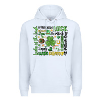 White st. patricks day Premium Hoodie - MaliasSmallBusiness