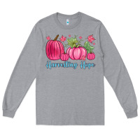 Heather Grey harvesting hope Long Sleeve Tee - Zillion Design Studio