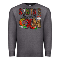 Charcoal Heather santa's favorite cxm Premium Sweatshirt - Jasminsmagicworld