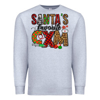 Heather Grey santa's favorite cxm Premium Sweatshirt - Jasminsmagicworld