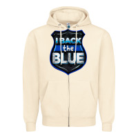 Sandshell I back the blue 4th of July Zipper Hoodie - CowGirlArtShop