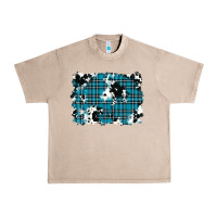 French Oak winter plaid cowhide pattern background Urban Heavy Tee - RanaPortraitStore