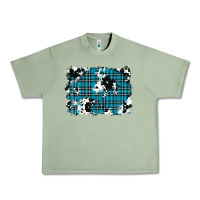 Oil Green winter plaid cowhide pattern background Urban Heavy Tee - RanaPortraitStore
