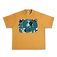 Peanut Butter winter plaid cowhide pattern background Urban Heavy Tee - RanaPortraitStore