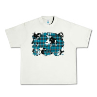 Pistachio winter plaid cowhide pattern background Urban Heavy Tee - RanaPortraitStore