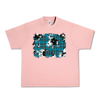 Salmon winter plaid cowhide pattern background Urban Heavy Tee - RanaPortraitStore