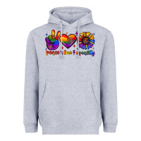 Heather Grey peace love equality Heavyweight Hoodie - JahusDesignShop