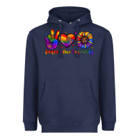 Navy peace love equality Heavyweight Hoodie - JahusDesignShop